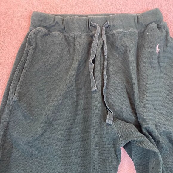 Polo Ralph Lauren Mens Pajama Pants Medium Drawstring Sleepwear Lounge Green - Picture 9 of 11